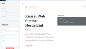 Blog/CV Sitesi tasarımı