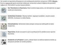 veri analizi/raporlama için profesyonel çözümler sunuyorum