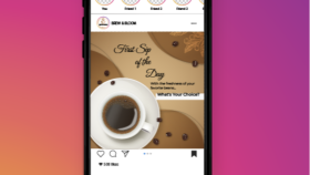 Brew & Bloom - Sosyal Medya Post Tasarımı & Minimalist Kahve