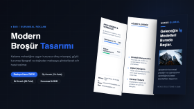 markanız için modern broşür tasarımı yaparım