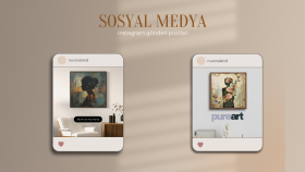 Canvas tablo ve instagram post tasarımı