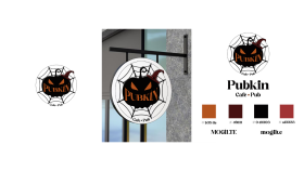 Pubkin Cafe & Pub İçin Logo & Tabela Tasarımı