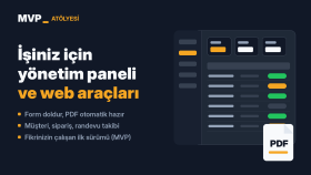 işiniz için yönetim paneli ve web tabanlı araç geliştiririm