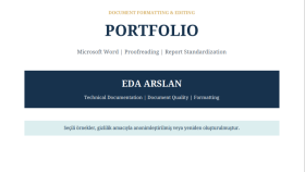 Word Belge Düzenleme ve Redaksiyon Portföyü