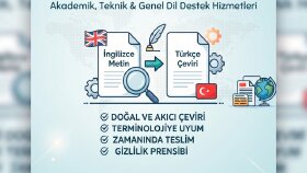 istediğiniz alanda İngilizce çeviriler yaparım