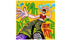Dinamik hareketli punk illustrasyon