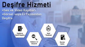 İngilizce ve Türkçe ses ve video deşifrelerinizi yaparım