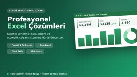 her türlü excel işini profesyonelce yapabilirim