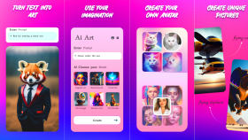 Ai - Art uygulaması Ui-Ux ve ekran tasarımı 