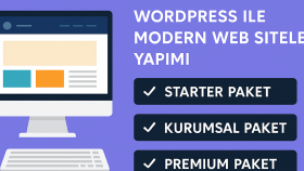 WordPress ile anahtar teslim modern web siteleri yaparım