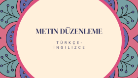 metin kontrolü yapıp redakte ediyorum