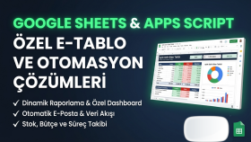 ihtiyacınıza özel akıllı e-tablo ve otomasyonlar tasarlarım