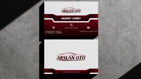 Arslan Oto Konsept Kartvizit Tasarımı