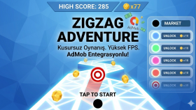 profesyonel ve market sistemli ZigZag oyunu geliştiririm