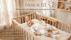 Pamuk izi giyim markası için oluşturduğum reklam görseli