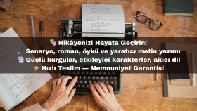 kurgusal metinlerinizi titizlikle oluşturabilirim