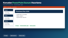 PowerPoint Sunum Hazırlama Örneği