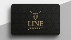 Line Jewelry markasına ait kurumsal kartvizit tasarımı