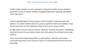 Neden Kitaplar Artık Gençlerin Dostu Değil?