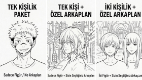 size özel dijital şekilde karakalem çizimler yaparım