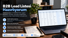 B2B potansiyel müşteri ve lead listesi hazırlıyorum