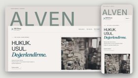 Hukuk bürosu sitesi · İdil Alven