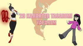 2D karakter tasarımı yaparım