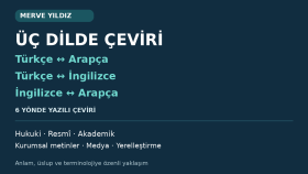 Türkçeden Arapçaya özenli ve doğal çeviri yaparım