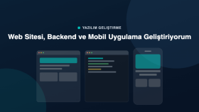 mobil uygulama, web ve backend servisleri geliştiriyorum