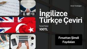 İngilizce - Türkçe, Türkçe - İngilizce çeviri yaparım
