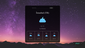 Örnek ReactJS Hava Durumu App