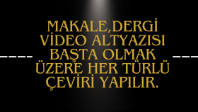 Profesyonel Çeviri Hizmeti