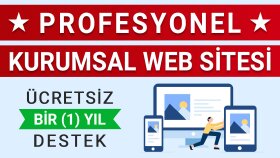 profesyonel kurumsal web sitenizi hazırlarım