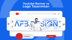 youtube kanalınız için banner ve profil resmi tasarlarım