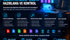 dosya hazırlama ve yazılım projelerine destek yaparım