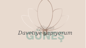davetiye yaparım