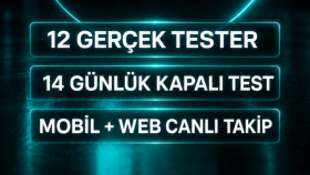 google play kapalı testinizi profesyonel ekiple yaparım