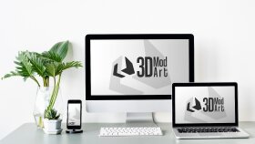 3d Mod Art markası için tasarlamış olduğum logo