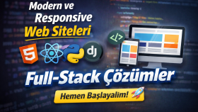 Modern ve Responsive Web Site Geliştirme Full-Stack Çözümler