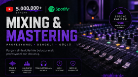 projeleriniz için editing, mix ve mastering yaparım