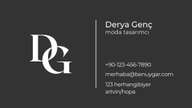 sizin için kartvizit tasarlayabilirim