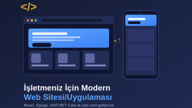 işletmeniz için modern web sitesi/uygulaması geliştiririm