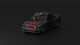 Death Race Filminden 2006 Model Mustang (Lowpoly)