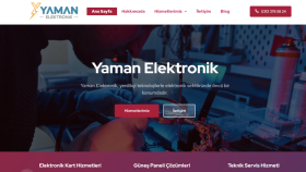 Yaman Elektronik Firması İçin Kurumsal Web Sitesi Yaptık