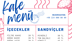 Restoranlar ve işletmeler için menü/katalog tasarlıyorum.