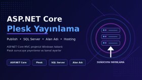 Asp net core projenizi Plesk sunucusuna yayınlarım