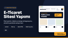 e ticaret sitenizi anahtar teslim şeklinde kodlayabilirim