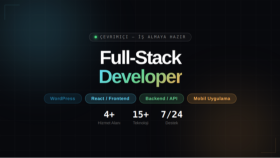 Ben Halil profesyonel bir Full-Stack Web Geliştiricisiyim