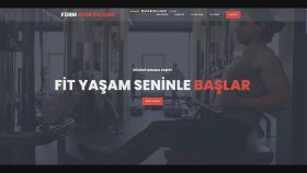 Modern Spor Salonu Web Sitesi