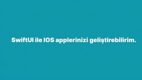 SwiftUI ile IOS ekosistemine sizin için app geliştirebilirim